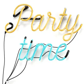 Neon inscription party time